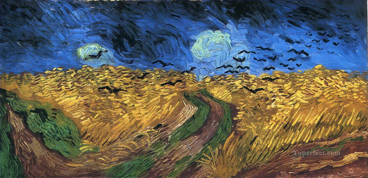 Campo de trigo con cuervos Vincent van Gogh Pintura al óleo